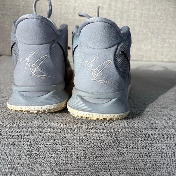 Nike Kyrie 7 TB Team Blank Wolf Grey Black White Basketball Size 8 - Picture 3 of 7